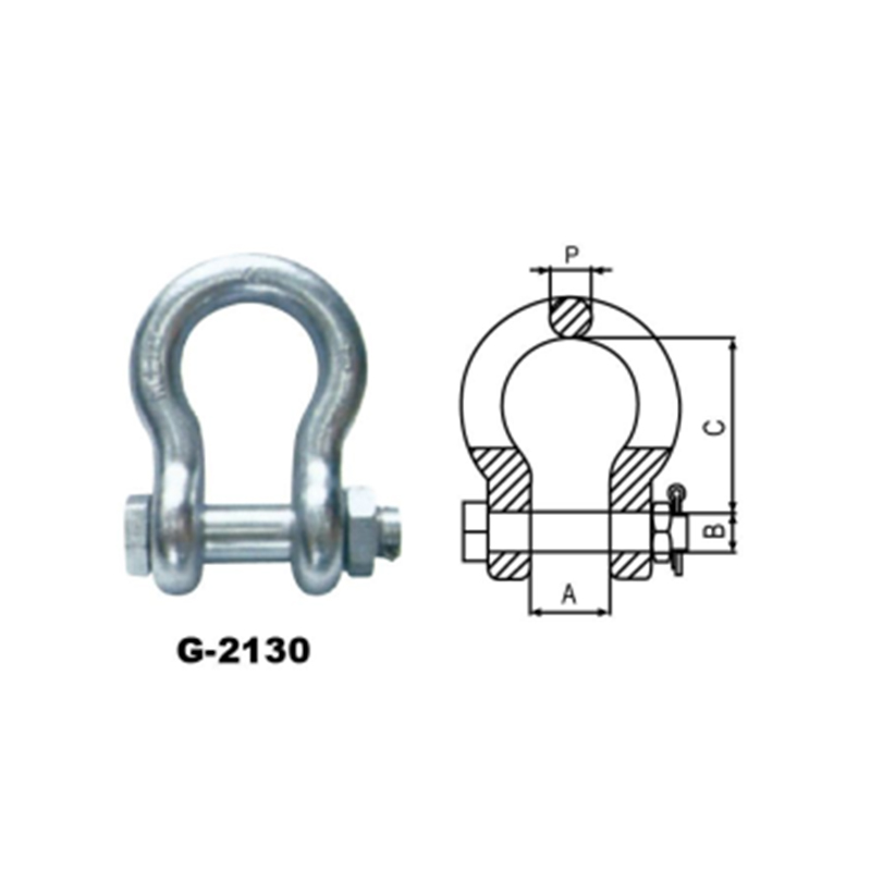 Us.Drop kovácsolt horgonylánc kengyel G-2130 2150